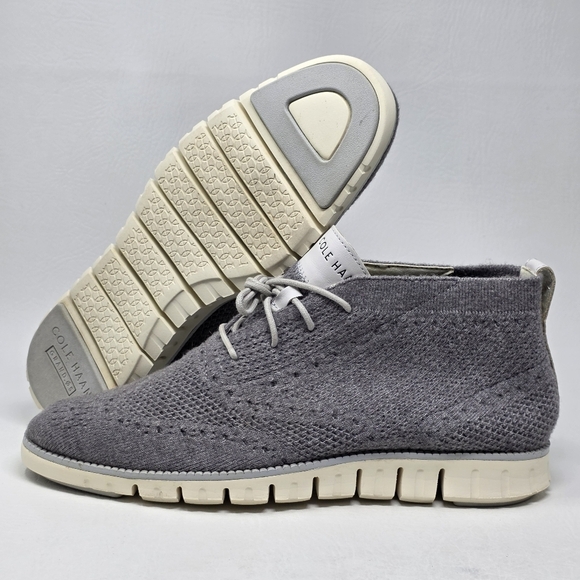 Cole Haan Men\'s ZeroGrand Chukka Stitchlite Grey Ivory Magnet C30304 Size 10.5 main image 9